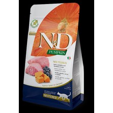 N&D Pumpkin Balkabaklı Kuzu Etli Yaban Mersinli Tahılsız Kısır Kedi Maması 5 kg