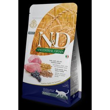 N&D Düşük Tahıllı Kuzu Etli Yaban Mersinli Yetişkin Kedi Maması 5 kg