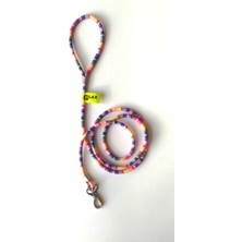 Glax Tools 2 Adet Kedi Köpek Gezdirme Ipi / Zinciri - Tasma Halatı / Kayışı 150 Cm. / Leash / Rainbow + Mavi