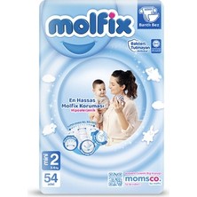 Molfix Bebek Bezi 2 Beden Mini 54 Adet