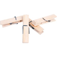 Cousinz 20 Adet - Bambu Mandal, Ahşap Mandal,- Çamaşır Mandalı