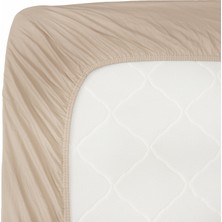 Karaca Home Penye Fitted Çarşaf Çift Kişilik Bej 160X200+30 cm
