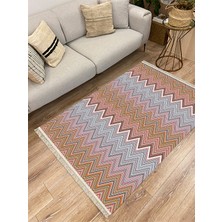 Infort Cotton Serisi Dekoratif Dokuma Taban Saçaklı Kilim