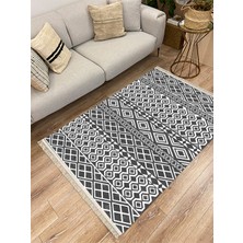 Infort Cotton Serisi Dekoratif Dokuma Taban Saçaklı Kilim