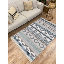 Infort Cotton Serisi Dekoratif Dokuma Taban Saçaklı Kilim