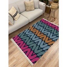 Infort Cotton Serisi Dekoratif Dokuma Taban Saçaklı Kilim