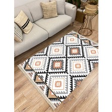Infort Cotton Serisi Dekoratif Dokuma Taban Saçaklı Kilim