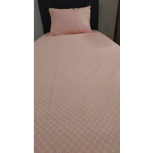 Tekstilci Tek Kişilik Nevresim Takımı Pamuklu Kumaş Nevresim + Lastikli Çarşaf + Yastık Kılıfı