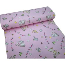 Stay Home  Organik Pamuklu Desenli Pazen Kumaş Eni 240CM