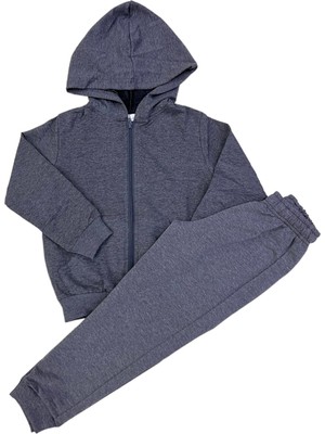 Unisex Çocuk Eşofman Takım 2 Iplik Likralı Siyah Bordo Lacivert Gri Antrasit