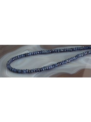 Safnaturel Sertifikalı Safir Doğaltaş 3-4mm Kolye