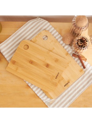 Karaca Azur 2'li Bambu Kesme Tahtası 28/33 cm