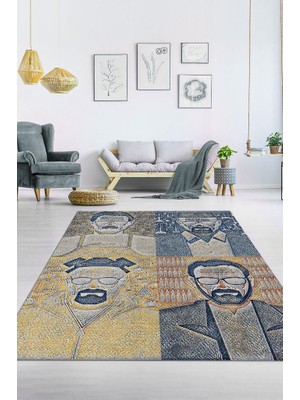 Homshtag Dönüşüm Dokuma Tabanlı Yıkanabilir Breaking Bad Halısı
