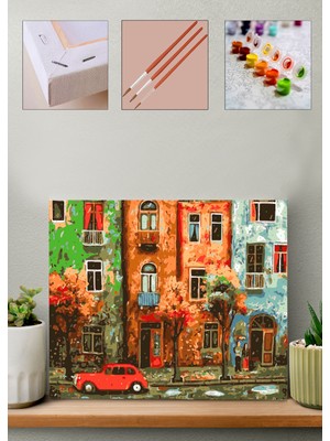 Carmen Kırmızı Pazartesi Sayılarla Boyama Seti 40 x 50 cm