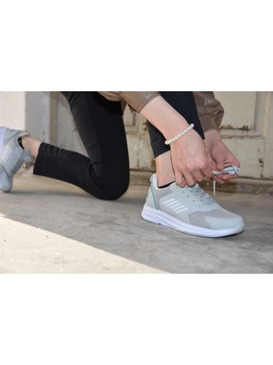 M.p. 231 1106 Comfolite Rahat Iç Taban Hafif Bağcıklı Uniseks Spor Ayakkabı Gri