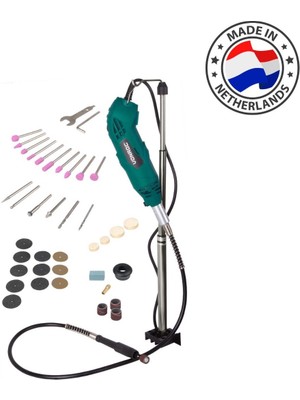 Vonroc 160W Multi Gravür El Motoru 40 Çeşit Aksesuarlar ve 107 cm Esnek Şaft ile Çok Amaçlı Kullanım
