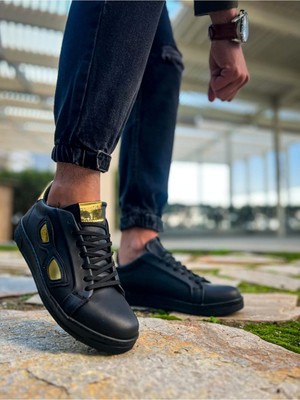 Shoecide SHCH151 Gst Glasses Erkek Ayakkabı Siyah/altın