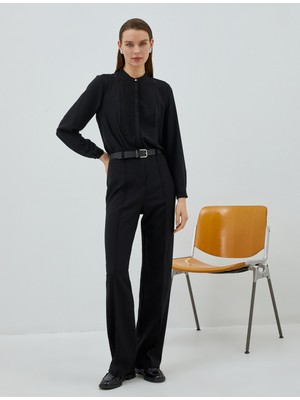 Koton Hakim Yaka Gömlek Gizli Düğmeli Uzun Kollu