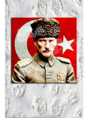 Morfil Sanat Atölyesi Atatürk Mustafa Kemal Makam Panosu Kanvas Tablo Resmi Kurumlar Okullar (8farklı Ölçü)