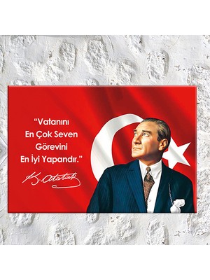 Morfil Sanat Atölyesi Atatürk Mustafa Kemal Makam Panosu Kanvas Tablo Resmi Kurumlar Okullar (8farklı Ölçü)