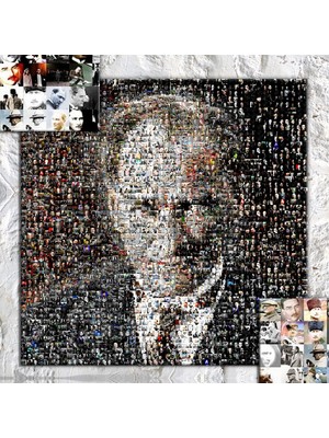 Morfil Sanat Atölyesi Atatürk Mustafa Kemal Puzzle Kanvas Tablo