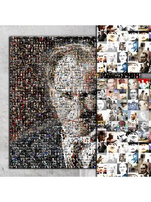 Morfil Sanat Atölyesi Atatürk Mustafa Kemal Puzzle Kanvas Tablo