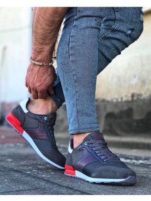 Deezy Wear WG014 Gri Erkek Spor Ayakkabı