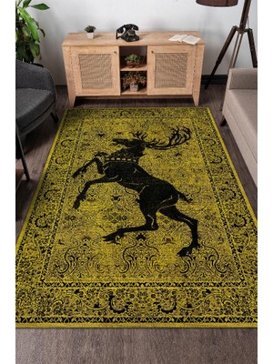 Homshtag Baratheon Hanedanı Dokuma Tabanlı Yıkanabilir Game Of Thrones Halısı