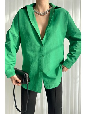 MyLove Basic Comfort Gömlek Benetton Yeşili