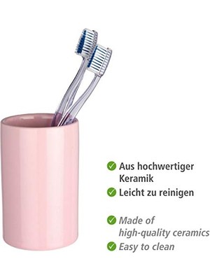 Wenko Diş Fırçası Kabı Polaris Pastel Rose Seramik
