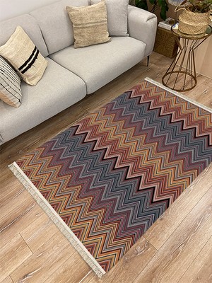 Infort Cotton Serisi Dekoratif Dokuma Taban Saçaklı Kilim