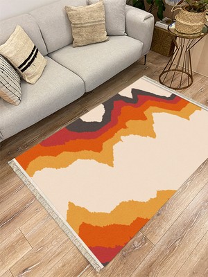 Infort Cotton Serisi Dekoratif Dokuma Taban Saçaklı Kilim