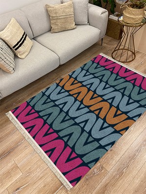 Infort Cotton Serisi Dekoratif Dokuma Taban Saçaklı Kilim