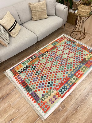 Infort Cotton Serisi Dekoratif Dokuma Taban Saçaklı Kilim