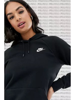 Nike Sportswear Essential Pullover Hoodie Kapüşonlu Sweatshirt Siyah