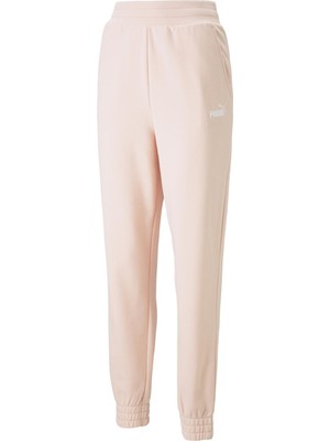 Puma Ess+ Embroidery High-Waist Pants Tr Cl R Pembe Kadın Eşofman 84709366