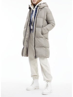 Calvin Klein Jeans Ekru Kadın Şişme Mont J20J219820A03