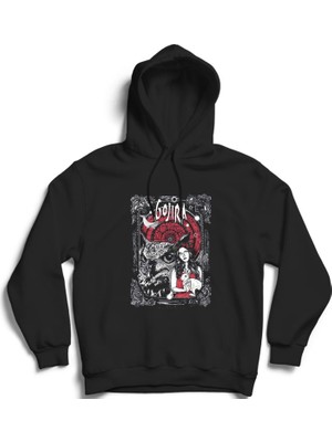 The Fame Gojira, White Rabbit, Rock Metal Kapüşonlu Sweatshirt Hoodie