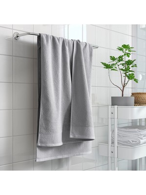 Hobiceyiz Banyo Havlusu, Açık Gri, 70X140 Cm, Vınarn