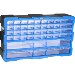 Süper Bag Super-Bag Monoblok Yatay 46 Çekmeceli Organizer Vida Dübel Boncuk Hobi Kutusu Tamir Kutus
