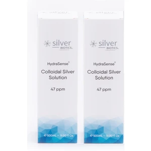 Silverbiotics 47PPM 2'li Set Kolloidal Gümüş Suyu Hydrasense 500 ml