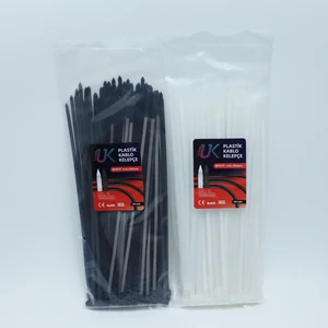 Uk Plastik Kablo Bağı Plastik Kelepçe Cırt Klips 4.8X250 Mm 100 Adet