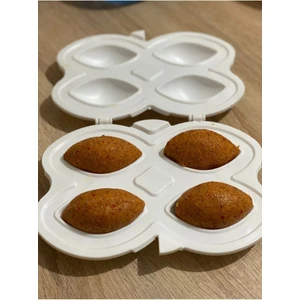 Modger Plastik Içli Köfte Aparatı 4'lü Pratik Içli Köfte Kalıbı Aparatı Köfte Kalıp