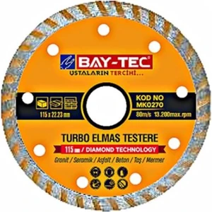 Turbo Kanallı Elmas Testere 115MM MK0270