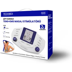 Çift Kanallı Tens+Ems Masaj Stimülatörü Felç Terapi