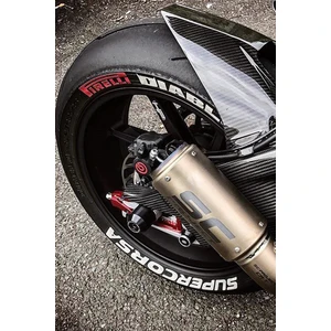 Cem Parfüm Motorsiklet Lastik Yazısı 3D Pirelli Diablo Supercorsa  8 Adet