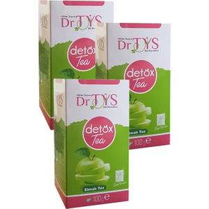 Zencefil Organik 3 Kutu Dr.tys Detox Tea Elmalı Toz Çay Elma Tozu Detoks Çayı Dr Tys
