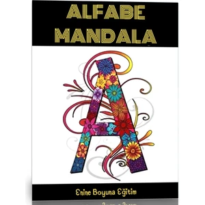 Alfabe Mandala Boyama Kitabı (Herkes Için) (Ciltli)