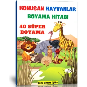 Konuşan Hayvanlar Boyama Kitabı (Ciltli)