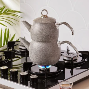 Biogranit Steel Plus Çaydanlık Takımı Grey